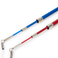 HKM-3288381 Telescopic Three-Section Cat Toy Pole with Plush Caterpillar and Feather Replacement Heads
