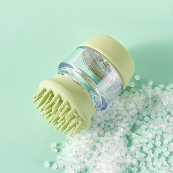 HKM-3289149 Silicone Double-Ended Pet Bath Brush and Massage Comb for Relaxation