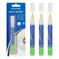 HKM-328915 Non-Toxic Water-Based Grout Marker Pen for Tile Repair in 12 Colours