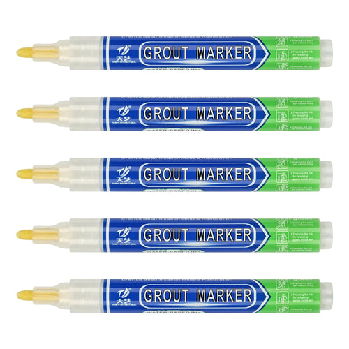 HKM-328915 Non-Toxic Water-Based Grout Marker Pen for Tile Repair in 12 Colours