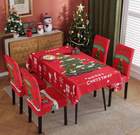 HKM-328915 Waterproof and Oil-Proof Christmas Tablecloth in Various Festive Designs and Sizes