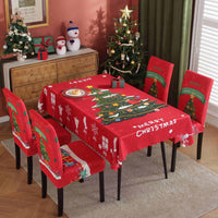 HKM-328915 Waterproof and Oil-Proof Christmas Tablecloth in Various Festive Designs and Sizes
