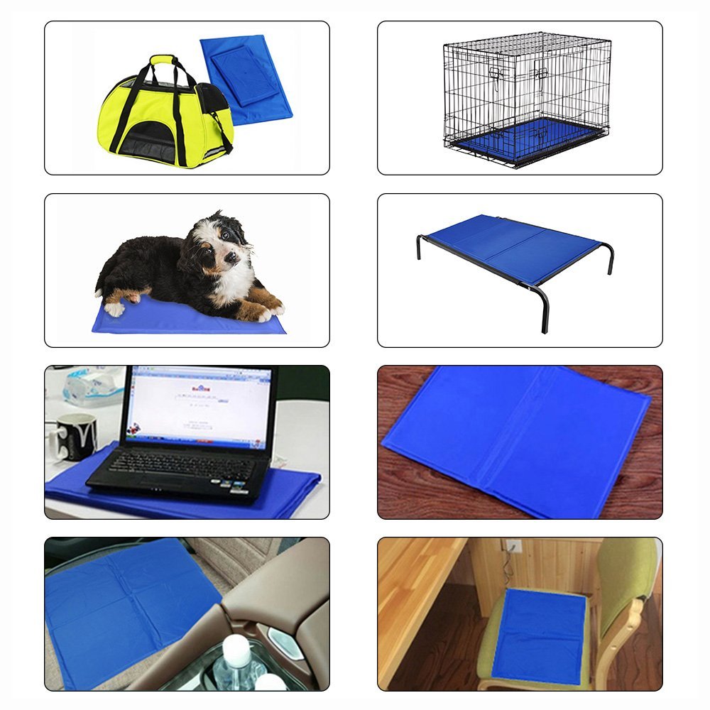 HKM-3289405 Cooling Pet Mat for Dogs and Cats - Pressure-Activated Ice Pad for Joint Comfort and Summer Relief