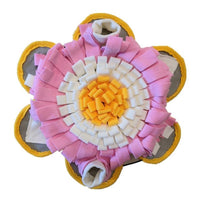 HKM-328979 Flannelette Pet Mat with Floral Design - Size 50x50 cm, Soft and Cozy for Pets