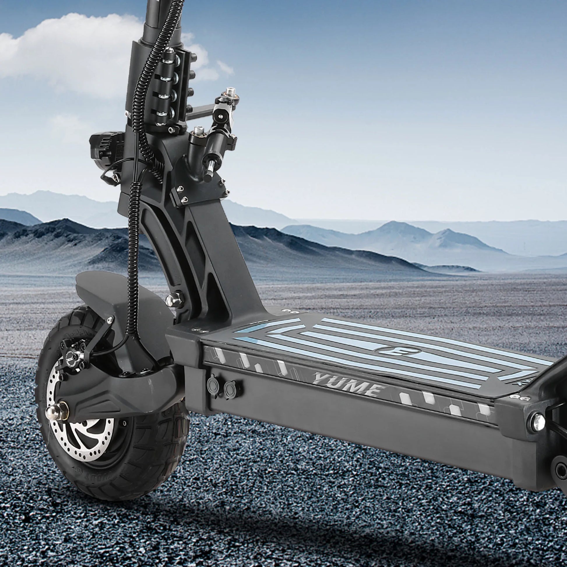HKM-328979 Foldable 250W Dual Motor Electric Scooter with 10-Inch Wheels, 60V Lithium Battery, 70KM Range