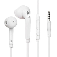 HKM-329107 In-Ear Headphones Compatible with Samsung S4, S6, J5 – 3.5mm Audio Jack, 1.25m Cable, Wide Frequency Range