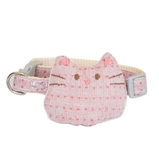 HKM-329299 Multicolor Random Cat Bow Tie Collar Set - 12 Pcs, Casual Style, Polyester Material