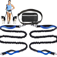 HKM-3293117 Nylon Traction Sports Rope Set for Pets ¨C Scalable Dual Body Leash in Various Colors