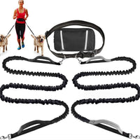HKM-3293117 Nylon Traction Sports Rope Set for Pets ¨C Scalable Dual Body Leash in Various Colors