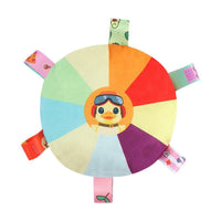 HKM-3294141 Durable Plush Dog Toy in Fun Frisbee Shapes with Squeaker, 15CM Diameter