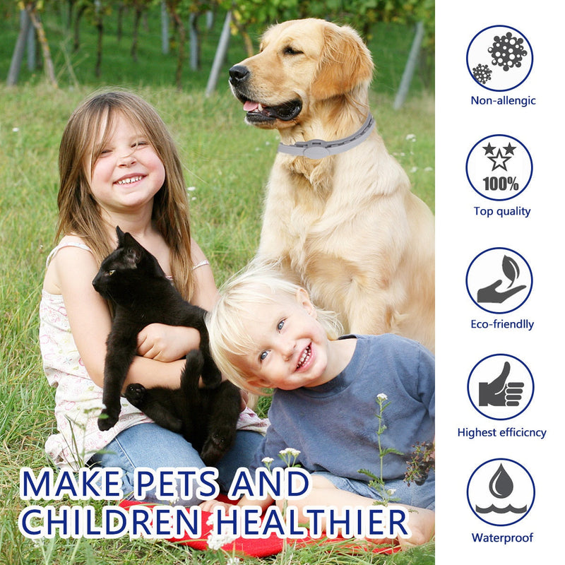 HKM-3294781 Adjustable TPE Dog Collar for Flea and Mosquito Protection, Hypoallergenic and Durable for Up to 8 Months