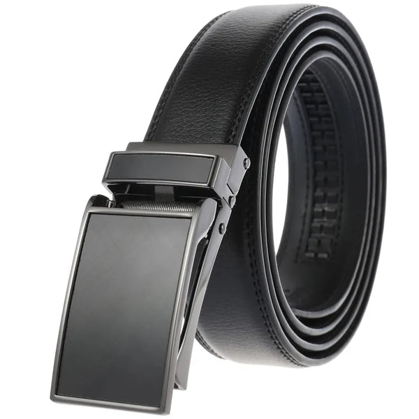 HKM-329491 30mm Men's Automatic Leather Belt with Alloy Buckle