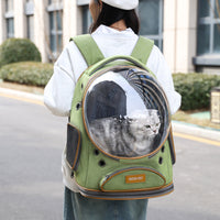 HKM-3295549 Transparent Large Capacity Portable Pet Backpack for Cats and Small Pets
