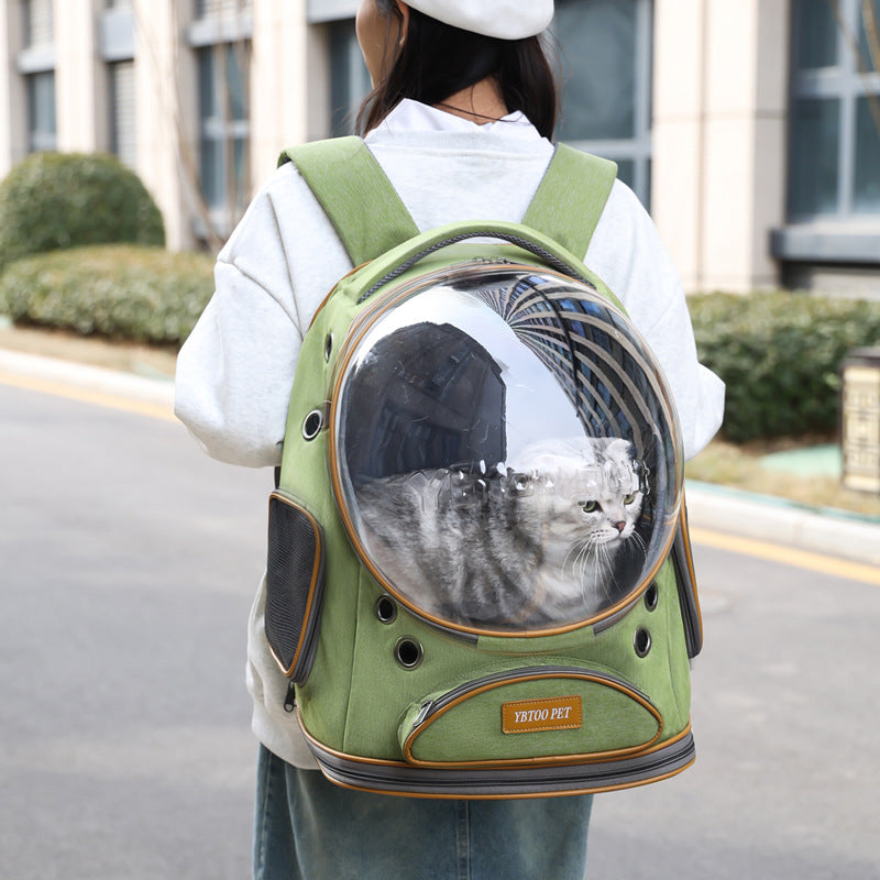 HKM-3295549 Transparent Large Capacity Portable Pet Backpack for Cats and Small Pets
