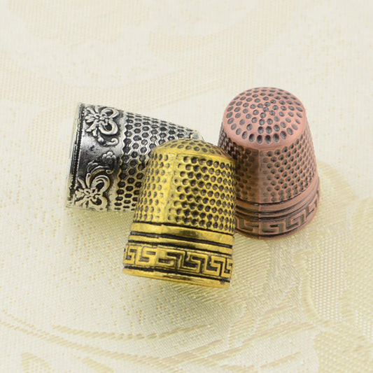 HKM-329619 Three-Color Pure Copper Thimble Cap for Sewing and Needlework Accessories