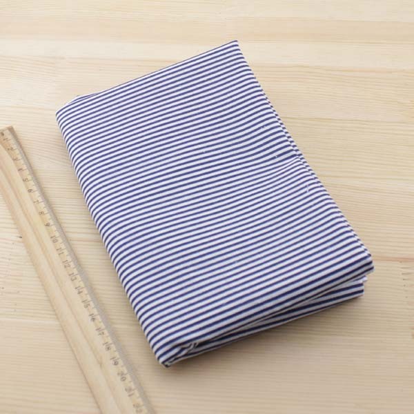 HKM-329683 Navy Blue 100% Cotton Fabric - Versatile Lightweight Material for Clothing and DIY Projects