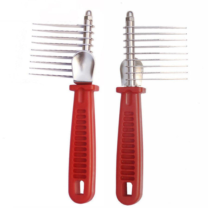 HKM-329683 Pet Knot Comb - Metal Dog Grooming Tool for Removing Tangles and Mats