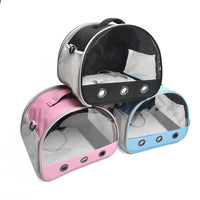 HKM-3296957 Pet Messenger Bag for Hamsters - Portable Shoulder Bag in Black, Light Blue, and Pink, Made of Oxford Cloth and PVC/Nylon