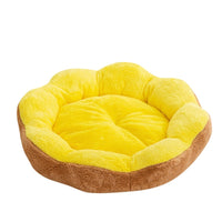 HKM-3297341 Thick Warm Rabbit Plush Round Nest Pet Bed - Detachable, Removable, Washable