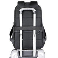 HKM-330003 Large Capacity Waterproof 17 Inch Student Backpack in Durable Polyester for Business and Daily Use
