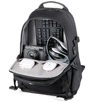 HKM-330003 Large Capacity Waterproof 17 Inch Student Backpack in Durable Polyester for Business and Daily Use