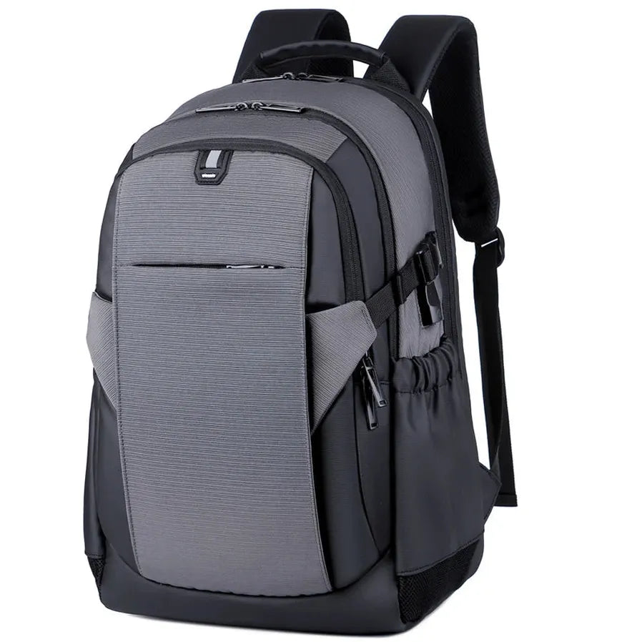 HKM-330003 Large Capacity Waterproof 17 Inch Student Backpack in Durable Polyester for Business and Daily Use