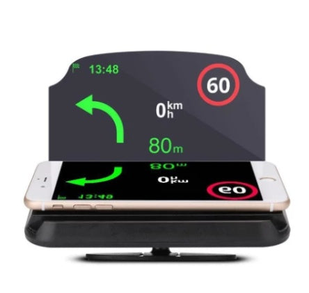 HKM-330003 Smartphone Head-Up Display with Adjustable Angles and Clear Projection for Safe Navigation