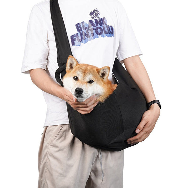 HKM-3301309 Adjustable Shoulder Strap Pet Carrier Bag for Dogs - Soft Polyester, Multiple Color Options