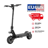 KTX-330131 YUME Hawk Pro 60V Electric Two-Wheel Scooter with 11-Inch Fat Tires, 250W Motor, Foldable Design, 96 km Range, Hydraulic Braking System