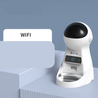 HKM-3302845 Programmable Automatic Pet Feeder with Timed Feeding and Recording Features