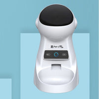 HKM-3302845 Programmable Automatic Pet Feeder with Timed Feeding and Recording Features