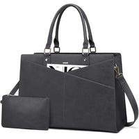 HKM-330323 Classic Designer Leather Laptop Tote Bag for 15.6 Inch Devices, Ladies Large Capacity Hand Bag
