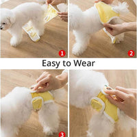 HKM-3303613 Washable Leakproof Dog Diapers with Disposable Reinforcing Pads for Female Dogs ¨C Reusable and Breathable Pet Care Essentials