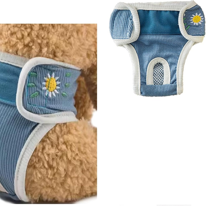 HKM-3303613 Washable Leakproof Dog Diapers with Disposable Reinforcing Pads for Female Dogs ¨C Reusable and Breathable Pet Care Essentials