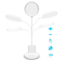 HKM-330451 Rechargeable Plug-in Bedside Lamp with 3 Color Modes and USB Charging Cable