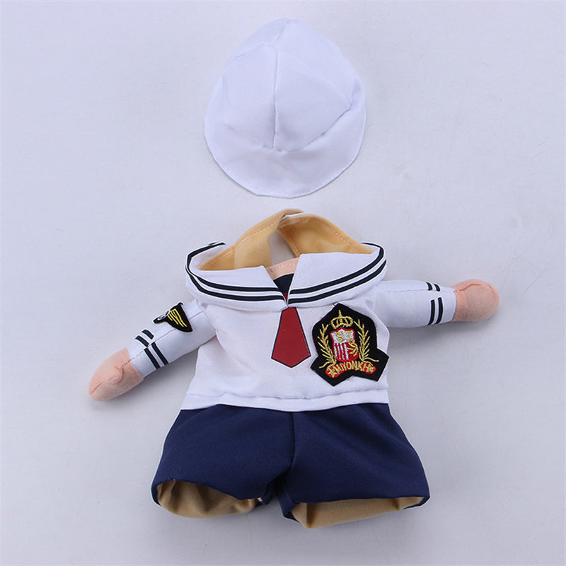 HKM-330451 Sailor Style Fashionable Minimalist Pet Clothing for Cats and Dogs