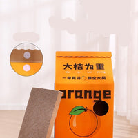 HKM-3305021 Detachable Cartoon House Cat Scratch Board with Durable Corrugated Paper Design