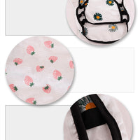 HKM-3305405 Lightweight Cotton Summer Pet Dog Vest in Strawberry and Chrysanthemum for Small to Medium Breeds