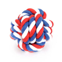 HKM-3305661 Cotton Rope Chew Toy for Dogs - Knot Ball for Teething and Stress Relief