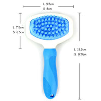 HKM-3306301 Silicone Pet Grooming Comb for Dogs and Cats - Bathing, Cleaning, and Massage Brush