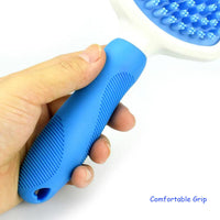 HKM-3306301 Silicone Pet Grooming Comb for Dogs and Cats - Bathing, Cleaning, and Massage Brush