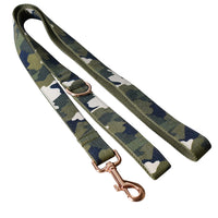 HKM-3306813 Army Green Camouflage Dog Collar - Durable Polyester for All Seasons, Available in S-XL