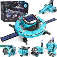 HKM-330771 6 in 1 Solar Power Construction Kit for Kids - Educational DIY Robot Building Set