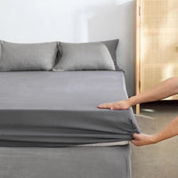 HKM-330771 Pure Cotton Plant Pattern Bedspread Protection Pad - Quilted Mattress Cover