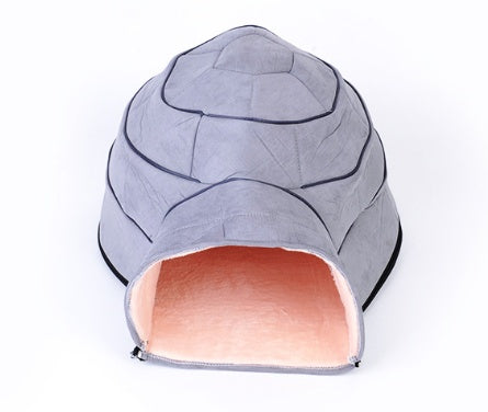 HKM-3308861 Cozy Cotton Wool Yurt Nest for Cats - Ideal for Pets Up to 5kg