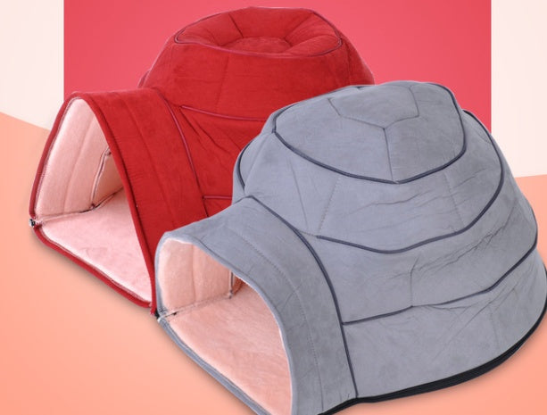 HKM-3308861 Cozy Cotton Wool Yurt Nest for Cats - Ideal for Pets Up to 5kg