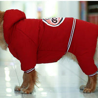 HKM-3308989 Heavy Padded Dog Apparel for Large Breeds - Red and Navy Options Available