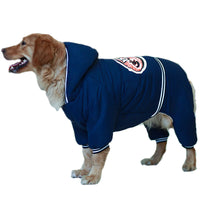 HKM-3308989 Heavy Padded Dog Apparel for Large Breeds - Red and Navy Options Available