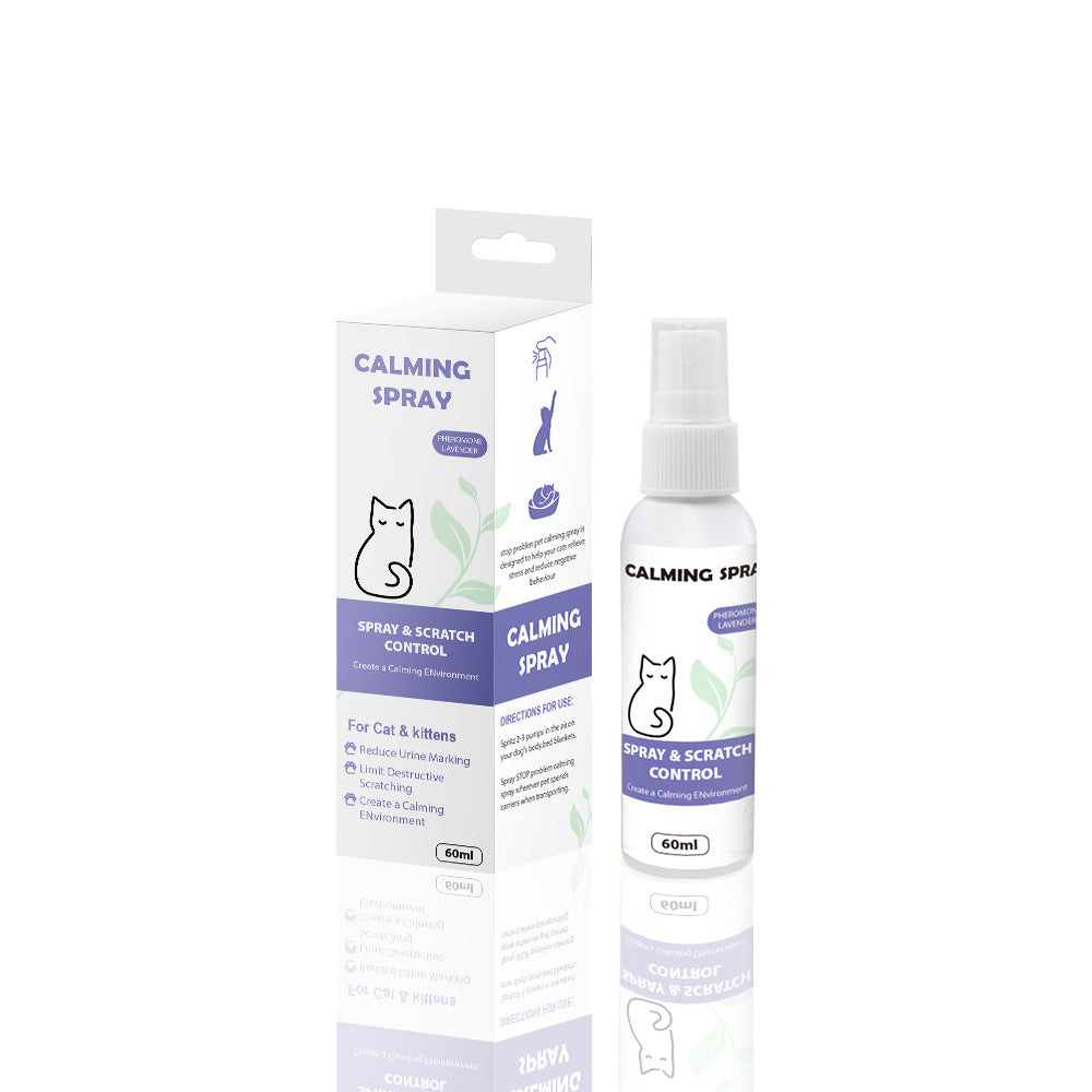 HKM-3309629 Organic Calming Spray for Dogs and Cats - Anxiety Relief Formula, 60ml