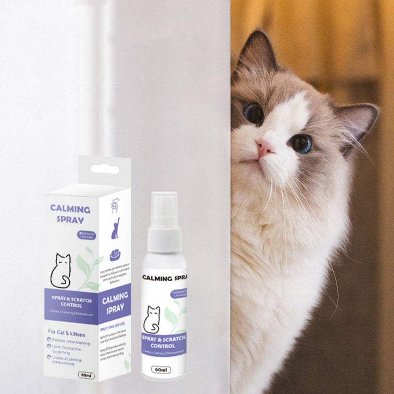 HKM-3309629 Organic Calming Spray for Dogs and Cats - Anxiety Relief Formula, 60ml